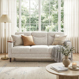 Linden Taupe Sofa by Homelegance at Eve Furniture