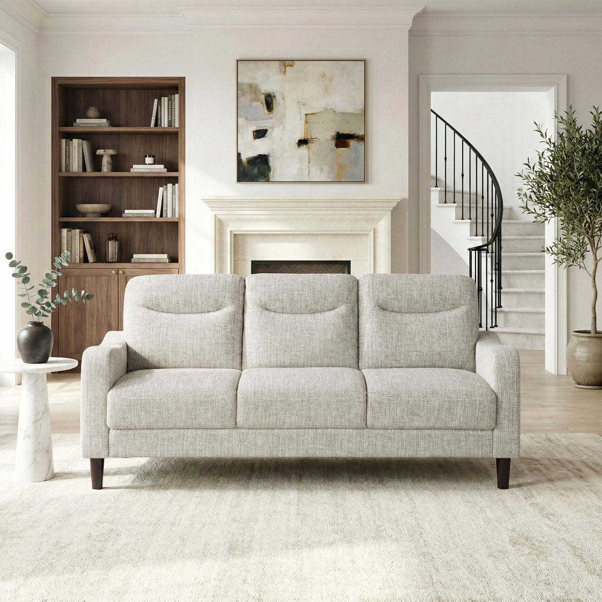 Linden Taupe Sofa by Homelegance at Eve Furniture