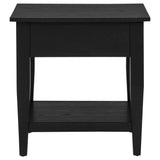 Lindenton Black 1-drawer Wood Occasional Side End Table by Coaster at Eve Furniture
