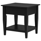 Lindenton Black 1-drawer Wood Occasional Side End Table by Coaster at Eve Furniture