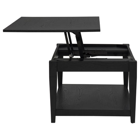 Lindenton Black 2-piece Wood Lift-Top Coffee and End Table Set by Coaster at Eve Furniture