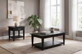 Lindenton Black 2-piece Wood Lift-Top Coffee and End Table Set by Coaster at Eve Furniture