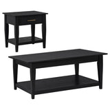Lindenton Black 2-piece Wood Lift-Top Coffee and End Table Set by Coaster at Eve Furniture