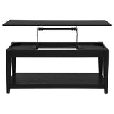 Lindenton Black 3-piece Wood Lift-Top Coffee and End Table Set by Coaster at Eve Furniture