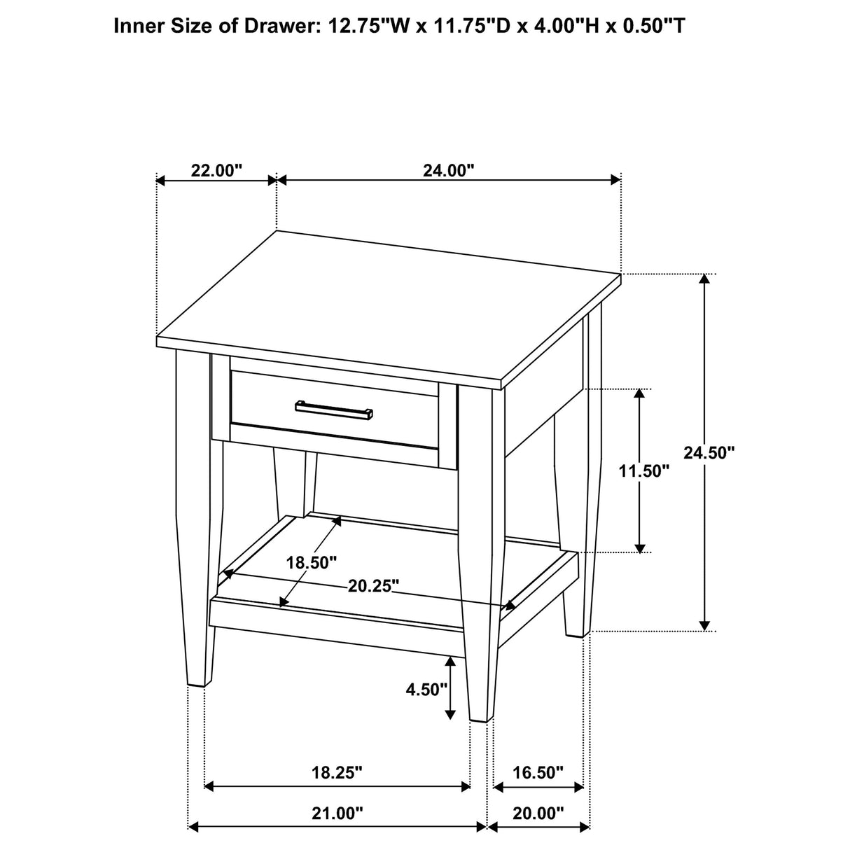 Lindenton Black 3-piece Wood Lift-Top Coffee and End Table Set by Coaster at Eve Furniture