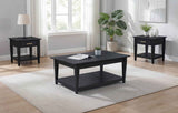 Lindenton Black 3-piece Wood Lift-Top Coffee and End Table Set by Coaster at Eve Furniture