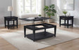Lindenton Black 3-piece Wood Lift-Top Coffee and End Table Set by Coaster at Eve Furniture