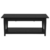 Lindenton Black Lift-Top Occasional Cocktail Coffee Table by Coaster at Eve Furniture