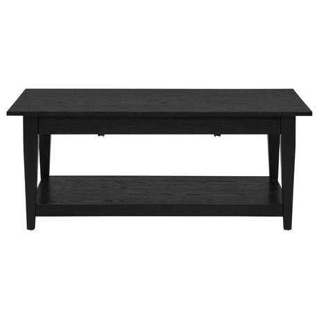 Lindenton Black Lift-Top Occasional Cocktail Coffee Table by Coaster at Eve Furniture