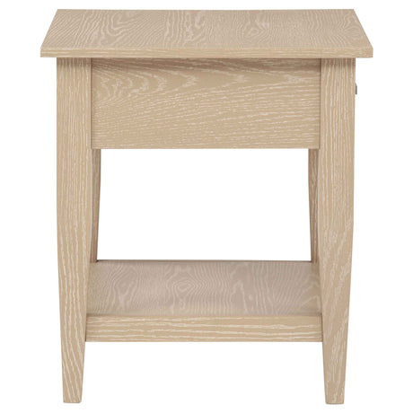 Lindenton Blonde 1-drawer Wood Occasional Side End Table by Coaster at Eve Furniture