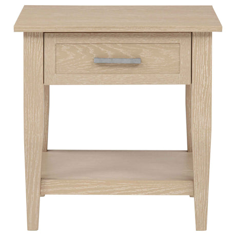 Lindenton Blonde 1-drawer Wood Occasional Side End Table by Coaster at Eve Furniture