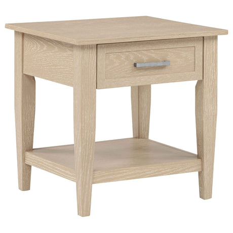 Lindenton Blonde 1-drawer Wood Occasional Side End Table by Coaster at Eve Furniture