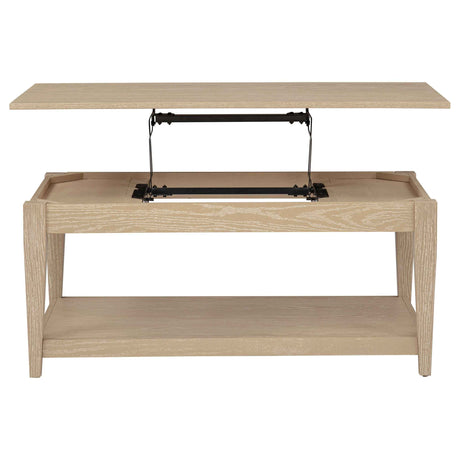 Lindenton Blonde 2-piece Wood Lift-Top Coffee and End Table Set by Coaster at Eve Furniture