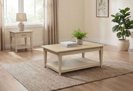 Lindenton Blonde 2-piece Wood Lift-Top Coffee and End Table Set by Coaster at Eve Furniture