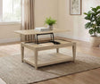 Lindenton Blonde Lift-Top Occasional Cocktail Coffee Table by Coaster at Eve Furniture