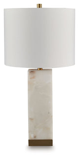 Linderfield White/Gold Finish Table Lamp by Ashley at Eve Furniture