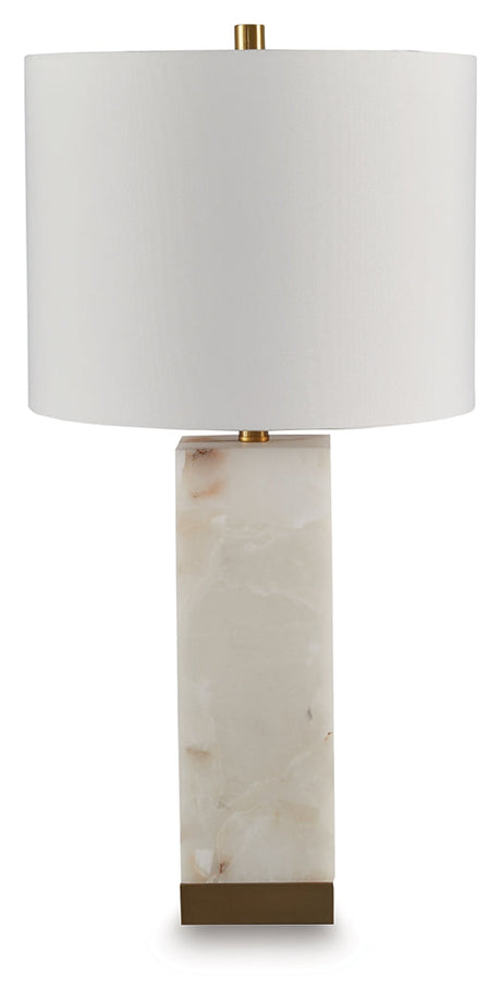 Linderfield White/Gold Finish Table Lamp by Ashley at Eve Furniture