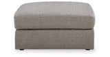 Lindon Smoke Oversized Accent Ottoman by Ashley at Eve Furniture