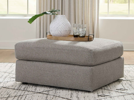 Lindon Smoke Oversized Accent Ottoman by Ashley at Eve Furniture