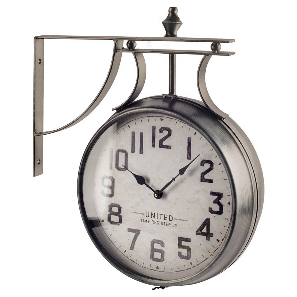 Lindsay Round Large Industrial Wall Clock by Mercana at Eve Furniture
