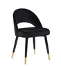 Lindsey Black Arched Back Upholstered Side Chairs, Set of 2 by Coaster at Eve Furniture