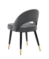 Lindsey Gray Arched Back Upholstered Side Chairs, Set of 2 by Coaster at Eve Furniture