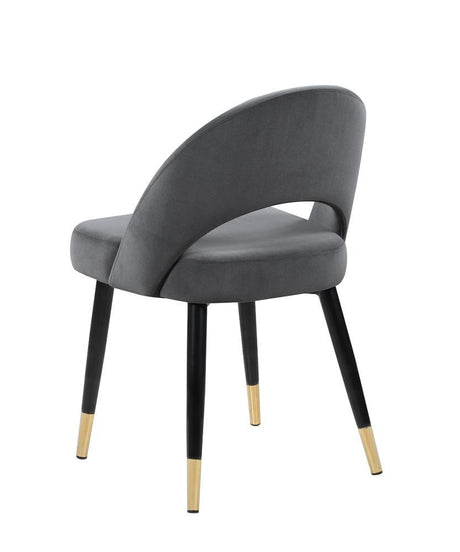 Lindsey Gray Arched Back Upholstered Side Chairs, Set of 2 by Coaster at Eve Furniture