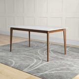 Lindsey Solid Wood White Top Dining Table by Ashcroft Furniture at Eve Furniture