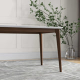 Lindsey Solid Wood White Top Dining Table by Ashcroft Imports at Eve Furniture