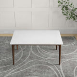 Lindsey Solid Wood White Top Dining Table by Ashcroft Imports at Eve Furniture