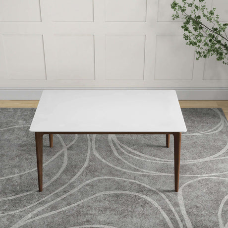 Lindsey Solid Wood White Top Dining Table by Ashcroft Imports at Eve Furniture