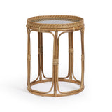 Lindy Rattan Side Table by TOV Furniture at Eve Furniture