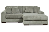 Lindyn Fog 2-Piece Modular Sectional with Right Arm Facing Chaise by Ashley at Eve Furniture