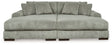 Lindyn Fog 2-Piece Super Chaise by Ashley at Eve Furniture