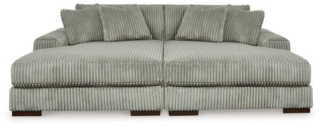 Lindyn Fog 2-Piece Super Chaise by Ashley at Eve Furniture
