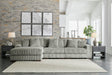 Lindyn Fog 3-Piece Modular Sectional with Left Arm Facing Chaise by Ashley at Eve Furniture