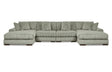 Lindyn Fog 4-Piece Modular Double Chaise Sectional by Ashley at Eve Furniture