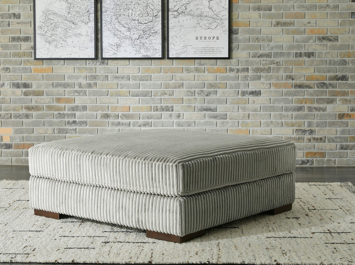 Lindyn Fog 5-Piece Right Arm Facing (RAF) Modular Chaise Sectional by Ashley at Eve Furniture