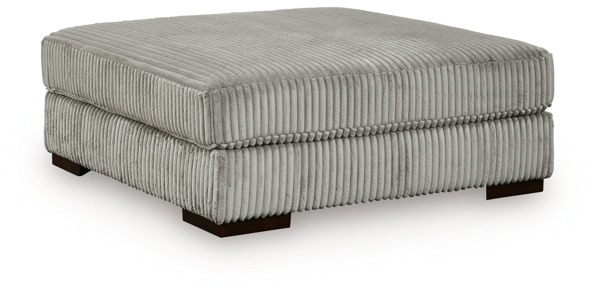 Lindyn Fog 5-Piece Sectional with Ottoman by Ashley at Eve Furniture