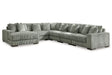 Lindyn Fog 6-Piece Modular Sectional with Chaise by Ashley at Eve Furniture