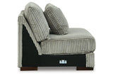 Lindyn Fog Armless Chair by Ashley at Eve Furniture