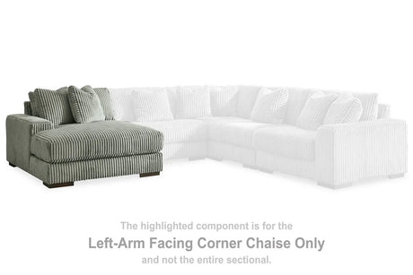 Lindyn Fog Left-Arm Facing Corner Chaise by Ashley at Eve Furniture