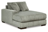 Lindyn Fog Left-Arm Facing Corner Chaise by Ashley at Eve Furniture