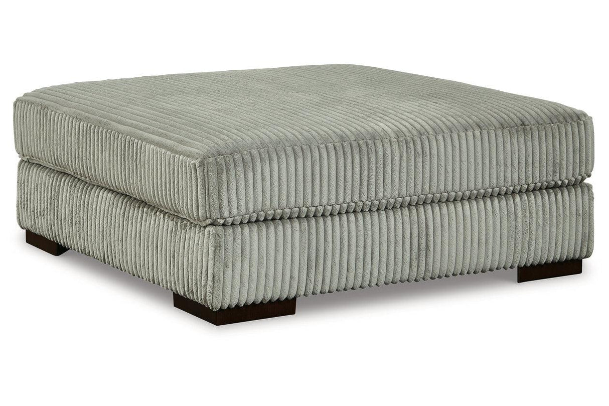 Lindyn Fog Oversized Accent Ottoman by Ashley at Eve Furniture