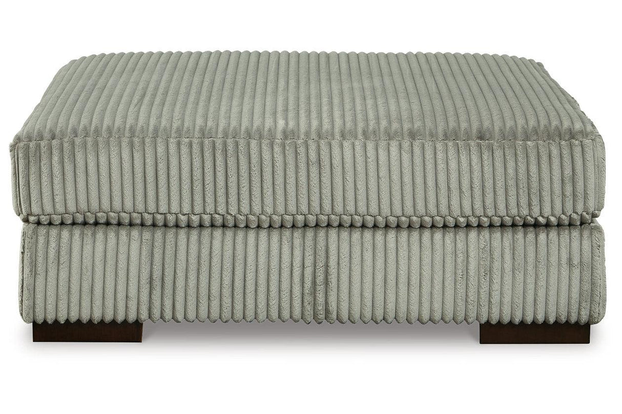 Lindyn Fog Oversized Accent Ottoman by Ashley at Eve Furniture
