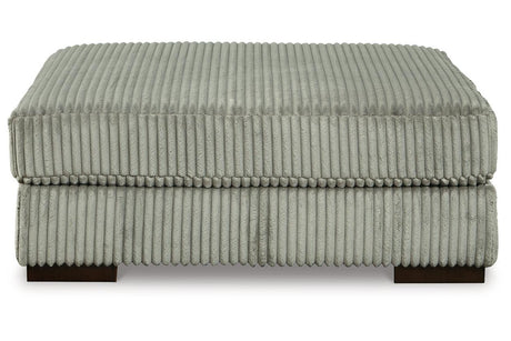 Lindyn Fog Oversized Accent Ottoman by Ashley at Eve Furniture
