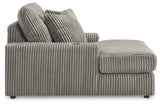 Lindyn Fog Oversized Chaise by Ashley at Eve Furniture