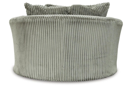 Lindyn Fog Oversized Swivel Accent Chair by Ashley at Eve Furniture