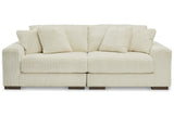 Lindyn Ivory 2-Piece Sectional Sofa by Ashley at Eve Furniture