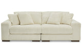 Lindyn Ivory 2-Piece Sectional Sofa by Ashley at Eve Furniture
